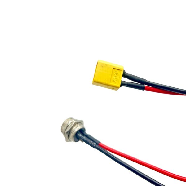 Toma de carga GX16 con conector XT60 (Incluye tapa de conector)
