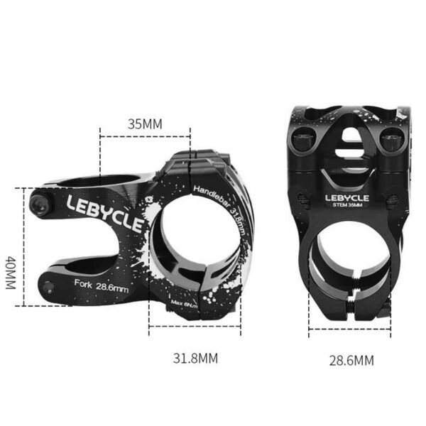 Potencia para Manillar de Bici (Negro)